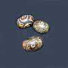 Tibetan Style 3-Eye dZi Beads X-TDZI-G009-B42-3