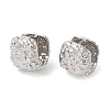 Hammered Brass Hoop Earring for Women KK-C028-06P-1