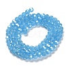 Electroplate Glass Beads Strands EGLA-A035-J4mm-A07-2