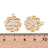 Brass Micro Pave Cubic Zirconia Pendants KK-N262-108B-G-3