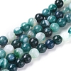 Natural Striped Agate/Banded Agate Beads Strands G-G582-6mm-48-1
