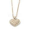 Golden Plated Heart with Constellation/Zodiac Sign Alloy Enamel Pendant Necklaces NJEW-H214-A06-G-2