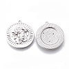 Brass Micro Pave Clear Cubic Zirconia Pendants LS-KK-N232-171P-NF-2