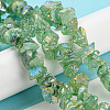 1 Strand Electroplated Natural Quartz Beads Strands G-PA0001-18C-3