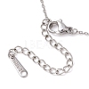 Natural Aquamarine Chip & Constellation Pendant Necklaces NJEW-JN05084-12-5