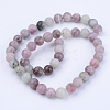 Natural Lilac Jade Beads Strands X-G-Q462-8mm-29-2