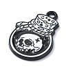 Halloween Theme Alloy Enamel Pendants X-FIND-Q102-01C-2