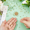 120Pcs 10 Colors Faceted Glass Charms PALLOY-FH00134-3