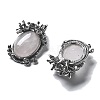 Natural Rose Quartz Pendants G-H083-01AS-01-2
