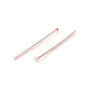 Brass Flat Head Pins KK-WH0058-03A-RG-2