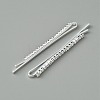 Metal Rhinestone Hair Bobby Pins FIND-WH0152-33S-2
