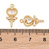 Brass Micro Pave Cubic Zirconia Pendants CU-CBA7392-10G-01-3