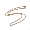 304 Stainless Steel Singapore Chain Necklaces NJEW-JN02662-01-1