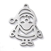 Christmas Theme Anti-Tarnish 304 Stainless Steel Pendants STAS-R003-04P-02-1