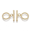 Brass Toggle Clasps KK-S354-219-NF-2