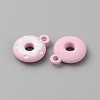 Frosted Painted Colored Alloy Pendants FIND-TAC0010-82G-2