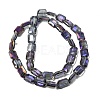 Electroplated Glass Beads EGLA-H002-A-15-2
