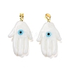 Handmade Lampwork Pendants LAMP-P057-02G-06-1