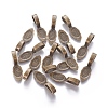 Tibetan Style Alloy Glue-on Flat Pad Bails LS-MLF10728Y-NF-2