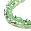 Baking Painted Glass Beads Strands DGLA-D001-02J-3