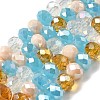 Glass Beads Strands EGLA-A034-M8mm-56-4