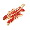 Brass with Enamel Pendants KK-CBA2F11-10G-3