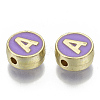 Alloy Enamel Beads ENAM-S122-028A-NR-2