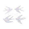 Swallow Shape Waterproof PVC Laser Adhesive Stickers DIY-WH0256-002-2