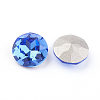 Pointed Back & Back Plated Glass Rhinestone Cabochons RGLA-J012-8mm-206-2