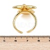 Ocean Theme Brass Cuff Rings RJEW-C135-01G-12-5