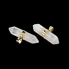 Natural Quartz Crystal Double Terminal Pointed Pendants G-NH0001-15G-05-2