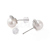 925 Sterling Silver Studs Earring EJEW-H002-15P-2