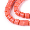 Opaque Solid Color Glass Beads Strands GLAA-N065-4x4mm-C02-3