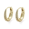 Brass with Cubic Zirconia Hopp Earrings EJEW-Q811-31G-1