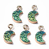 Druzy Resin Pendants RESI-S383-007-B01-4