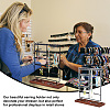 Iron Jewelry Set Display Stands EDIS-WH0029-23-6