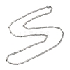 Non-Tarnish 201 Stainless Steel Bar Link Chain Necklaces for Men Women NJEW-G112-07D-P-1