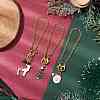 Christmas Alloy Enamel Cup Charms HJEW-JM02301-2