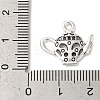 Teapot Tibetan Style Zinc Alloy Charms TIBEP-R334-179AS-RS-3