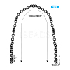 Aluminum Cable Chain Bag Tape ALUM-WH0164-90B-2
