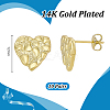 10 Pairs Brass Stud Earrings EJEW-PH0001-52A-2