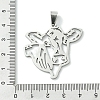 Non-Tarnish 201 Stainless Steel Pendants STAS-U003-20A-P-3