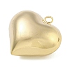 Heart Brass Pendants KK-N254-98G-01-2