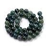 Natural Moss Agate Beads Strands G-I199-06-10mm-2