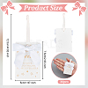 30Pcs Polyester Bowknot & Paper Card Pendant Decoration HJEW-OC00028-01-2