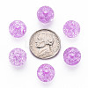 Transparent Crackle Acrylic Beads MACR-S373-66A-N06-3
