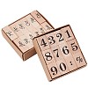 CRASPIRE 2 Sets 2 Style Wooden Stamps DIY-CP0006-65-1