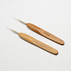 Bamboo Handle Iron Crochet Hook Needles TOOL-R034-0.75mm-1