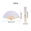Wood & Bamboo Fans AJEW-WH0070-01-2