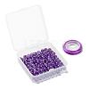 100Pcs 8mm Natural Amethyst Round Beads DIY-LS0002-40-7